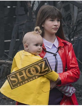 A Series Of Unfortunate Events Violet Baudelaire (Malina Weissman) Red Raincoat Jacket